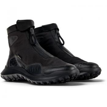 Camper CRCLR Women's Ankle Boots - Black Cotton Fabric/Smooth Leather, Size 40