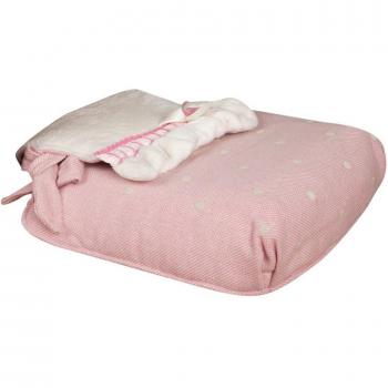 Colcha universal Babyline para capazo de la colección Caricias, adaptable al 99% de los capazos, color rosa