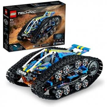 LEGO 42140 Technic Vehículo Transformable Controlado por App, Modelo 2 en 1 Teledirigido, Coche Acrobático con Control Remoto