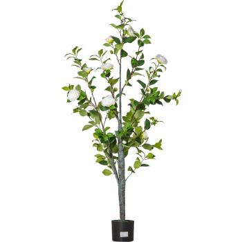 ?rbol de Camelia Artificial 150 cm con Maceta de Cemento