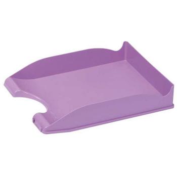Bandeja de Oficina Faibo 93 de Plástico Color Violeta Pastel Apilable 350x250x65mm