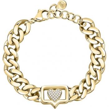 Pulsera de cadena dorada Chiara Ferragni J19AUW10 con detalles brillantes
