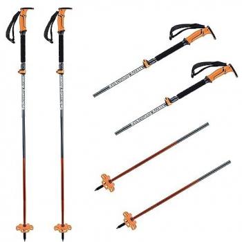 BCA Scepter 4S Unisex Ski Poles - Adjustable 110-130 cm, Lightweight Aluminum