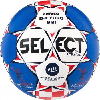 Select Ultimate Unisex ehf Euro 2018 de balonmano, color azul/blanco/rojo, tamaño 3