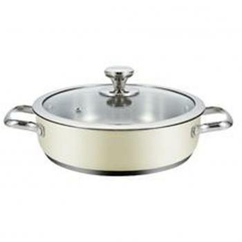 Cacerola Haeger Ø 24 cm Beige con Tapa