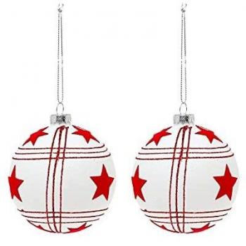 Bolas de Navidad Christmas Planet 8656 8 cm (2 uds)