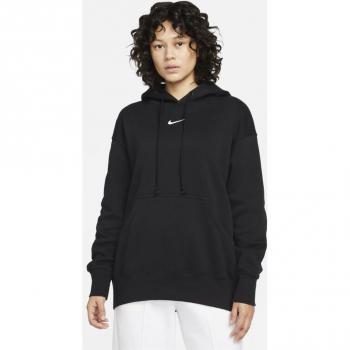 Nike Sudadera con Capucha Phoenix Fleece - Mujer - Ajuste Oversize - Color Negro - Talla XL (EU 48-50)