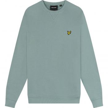 Lyle & Scott Men's Crew Neck Sweatshirt - Slate Blue, Cotton, Size Small