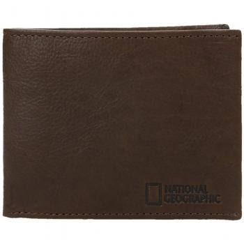 Billetero piel hombre National Geographic D&N marrón