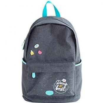 Mr. Wonderful Mochila Gris, Backpack-Doing my Best Unisex Adulto, Multicolor, Talla única