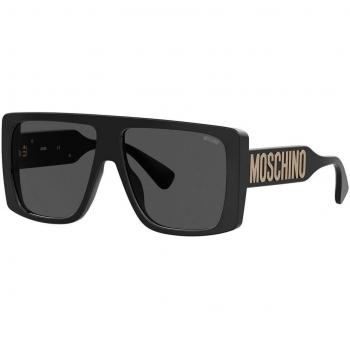 Moschino Elegant Black Unisex Sunglasses 59 MM