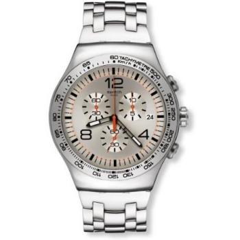 Swatch Men's Quartz Watch Classic Shiny Addict YOS445G with Metal Strap