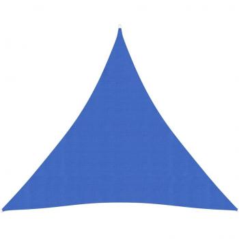 Toldo de vela HDPE azul 160 g/m² 4x4x4 m