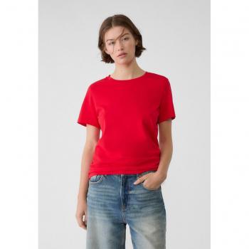 Stradivarius Basic Red Short Sleeve T-Shirt M