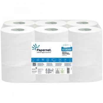 Papel Higiénico Papernet Mini Jumbo 418086 (18 Unidades) Doble capa