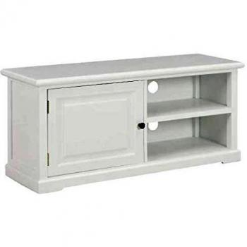 SengentoStyle Tv-meubel 90x30x40 cm hout wit