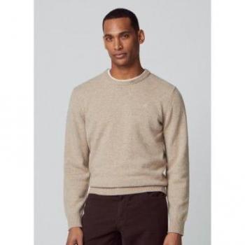 Jersey de lana de cordero Hackett para hombre en color marrón