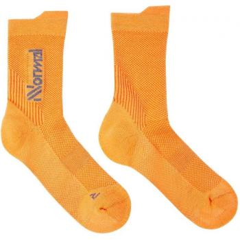 Calcetines running unisex NNormal Merino naranja - L