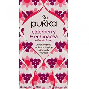 Pukka Herbs Elderberry & Echinacea Tea 20 sachet X 5