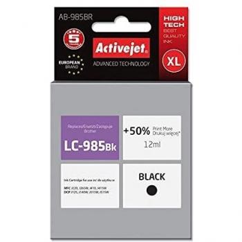 Recarga Activejet AB 985BR para Brother LC985BK, 12 ml, Negro