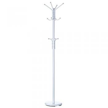 Perchero de 12 brazos moderno blanco de metal para la entrada de 178 cm Fantasy - Lola Derek