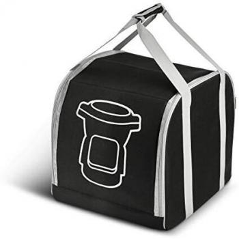 Moulinex Bolsa almacenaje Companion XF38L8 Bolsa de transporte con 2 bolsillos acolchados, base interior reforzada, asas extragrandes, fácil de lavar y guardar, para robot cocina Companion/iCompanion