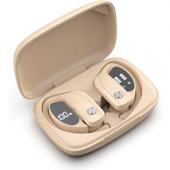 Auriculares Inalámbricos Verdaderos Deportivos Bluetooth TWS con Graves Profundos, Micrófono y Pantalla de Energía, Impermeables IPX5