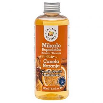 Mikado Reposición Canela-Naranja 250 ml - Pack de 3 unidades - La Casa de los Aromas