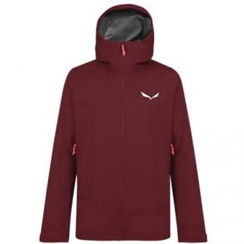 Chaqueta de alpinismo para mujer Salewa Puez GORE-TEX Paclite con capucha granate - Talla XXL