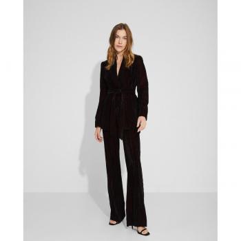 Naëlle - Pantalón ancho de mujer aterciopelado