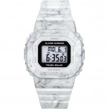 Casio G-Shock Tough Solar Women's Watch with Bio-Based Resin Strap - 200M Waterproof, Digital Display, White and Black Options