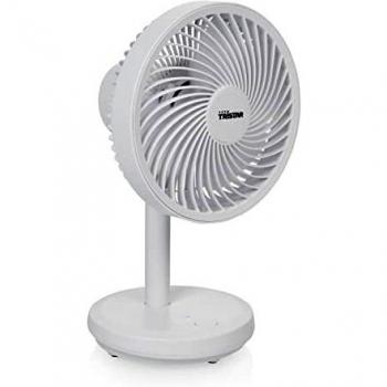Ventilador de mesa oscilante inalámbrico Tristar VE-5841 - Diámero 16,5 cm - 4 velocidades - Recargable por cable USB