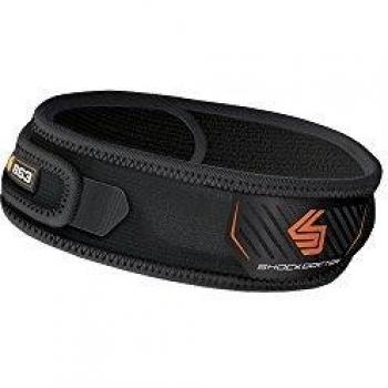 Shock Doctor Bandage Knee Patella Support Strap - Vendas de Fitness, Color Negro, Talla S/M