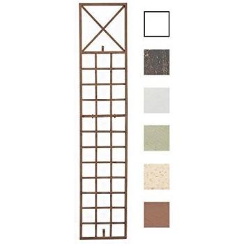 Reja Trepadora de Pared Trigo Antiguo Marrón - Soporte de Hierro para Plantas Trepadoras, Tamaño: 200 x 40 cm
