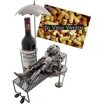 BRUBAKER Escultura Soporte para Botellas de Vino Soporte de Exhibiciónn Turista
