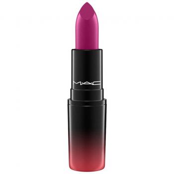 MAC Love Me Lipstick - Metallic Mineralize Rich & Powder Kiss - 3g & 3.6g, Creamy Shaping, Color 415 Joie de Vivre