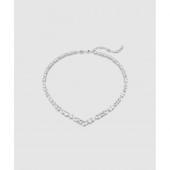 Swarovski Mesmara Mixed Cuts Rhodium Necklace - 45cm