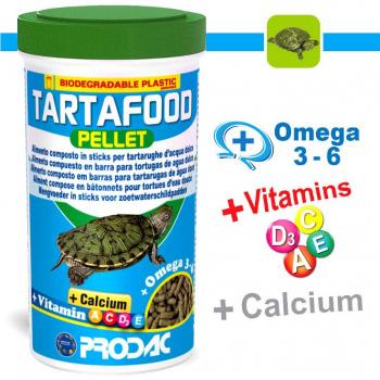 TARTAFOOD PELLET ADULTO 1200 ml - Alimento en pellets para tortugas adultas, formato de 1200 ml, enriquecido con nutrientes esenciales y vitaminas, formulado para una dieta equilibrada que promueve