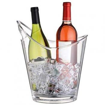 KitchenCraft BarCraft Cubitera de Acrílico Transparente con 1 Asa 10 L 12 cm x 17 cm x 12 cm
