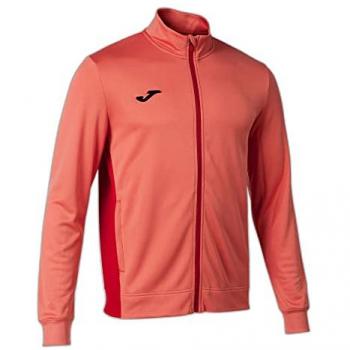Chaqueta de fútbol Joma Winner II para hombre, color naranja flúor, talla L, con cremallera
