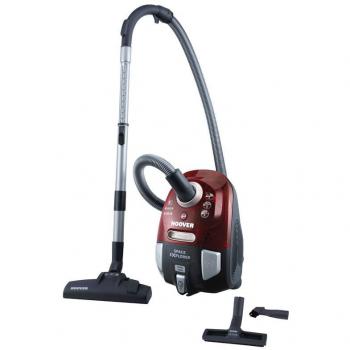Hoover Space Explorer SL60 Bolsa, Aspirador ciclónico, parquet, Suelos Duros y alfombras, Cepillo Pelo de Mascota, Filtros Epa, 2 litros, 76 Decibelios, Plástico, Rojo