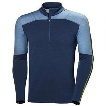Helly Hansen LIFA Merino 1/2 Zip Thermal Baselayer Camiseta Deportiva Manga Larga, Hombre, North Sea Blue, XL