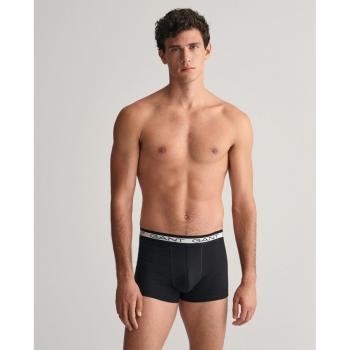 Pack de 3 calzoncillos boxers de hombre Gant Style negro con detalle de la marca en cintura