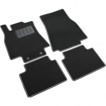 Il Tappeto Auto SPRINT02904 - Alfombrilla para Coche, Negra, Antideslizante, Borde Bicolor, talonera de Goma Reforzada, Clase B W245 2005>2011