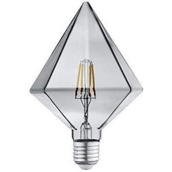Trio Leuchten Bombilla LED de filamento, 4 W, Color ahumado