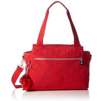 Kipling Elysia, Bolsa de Asa Superior para Mujer, Rojo