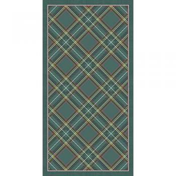 Alfombra Vinílica Antideslizante Wales Verde 40x78 cm, Lavable y Resistente al Calor, Ideal para Pasillo, Cocina y Salón