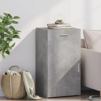 Aparador de hormigón gris 50x42,5x93 cm de madera multicapa Vidaxl