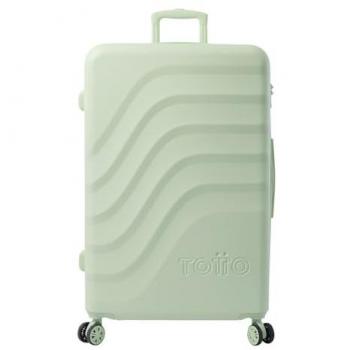 Maleta Rígida Grande Totto Bazy+ Meadow Mist, 50 x 79 x 30.5 cm, Capacidad 100L, Expandible, Resistencia a Impactos, Ruedas 360º, Manija