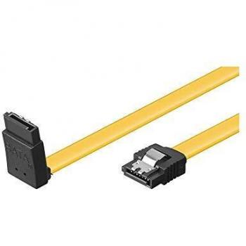 Cable SATA 0.5m L-Type Amarillo Interno para PC